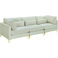 thumbnail image 1 of Meridian Furniture Julia Cream Velvet Modular Sofa, 1 of 5