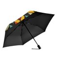 thumbnail image 2 of FORMRS Travel Umbrella Folding Auto Open Close Windproof Rain UV Protection, Yellow Geometric, 2 of 8