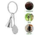 thumbnail image 3 of OULII 2Pcs Badminton Racket Key Chain in Zinc Alloy for Christmas and Birthday Party Favors, 3 of 8