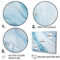 thumbnail image 3 of Designart "Liquid Art: White And Blue Glacier Charm II" Abstract Shapes Wall Decor, 3 of 7