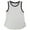 White - brightwhite, variant on bar III Womens Striped Tank Top, Green, X-Small