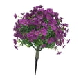 thumbnail image 1 of Estaca de flores violetas falsas realistas para césped, decorativas, creativas y artificiales. Estilo a, 1 of 9