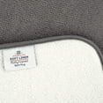 thumbnail image 4 of Alfombra de baño American Soft Linen, 53 x 81 cm, espuma esponjosa, gris, 4 of 7
