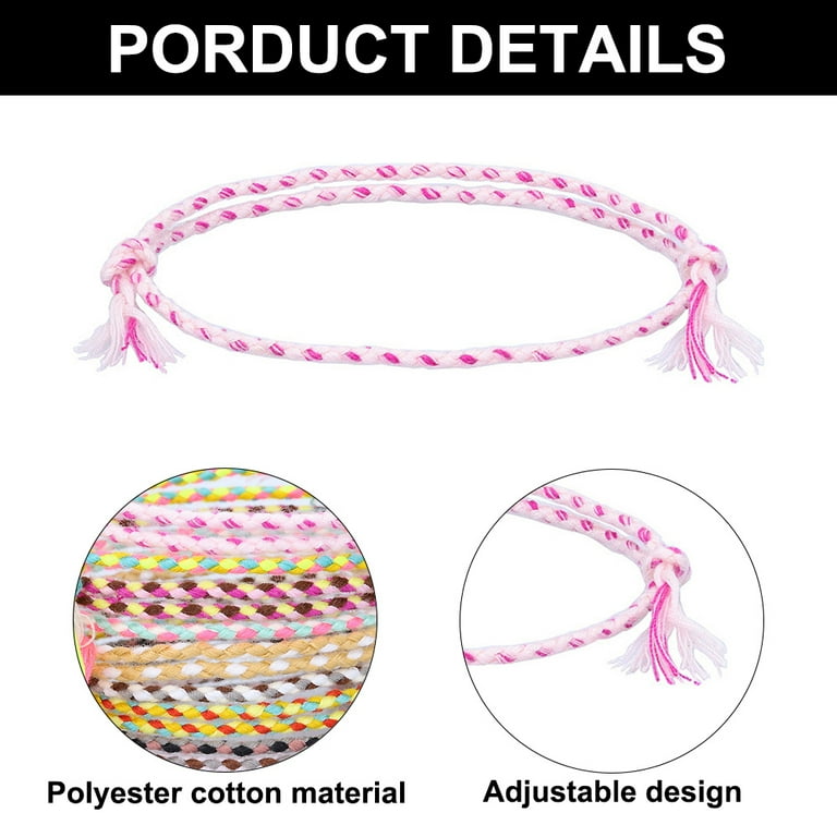  Zalmoxe 12Pcs Boho Woven Friendship Bracelets Bracelets for  Women Teen Girls Braided Ankle Bracelets String with a Sliding Knot Closure  Beach Surfer Bracelet for Men Stocking Stuffers(12 Colors) : Everything Else