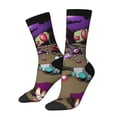 thumbnail image 2 of Pig Invader Zim Adult Socks Breathable Cozy Soft Crew Socks Novelty Casual Calf Stockings For Men Women, 2 of 8