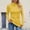 Yellow, variant on Women's Turtleneck Sweater Fall Winter Chunky Knit Sweaters (Yellow ONE SIZE)
