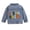Orange, variant on felwors Toddler Baby Girl Jacket Big Lil Sister/Brother Letter Embroidery Jean Long Sleeve Cardigan Button Denim Coat