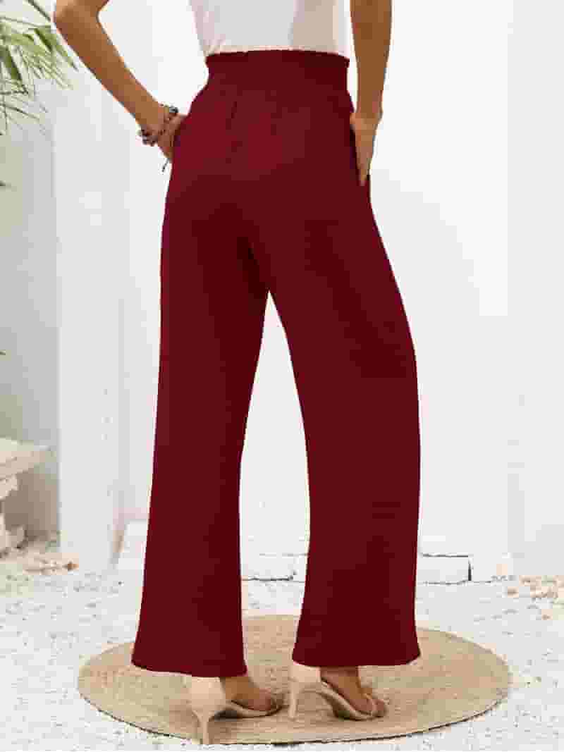 注目のブランド Leg Wide Women's Chiclily Lounge Pockets with Pants Clothing
