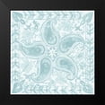 thumbnail image 2 of Zarris, Chariklia 12x12 Black Modern Framed Museum Art Print Titled - Spa Batik Rosette III, 2 of 5