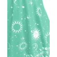 thumbnail image 4 of Tank Top de Talla Extra con Anillo Cruzado con Estampado de Luna y Luna Rosegal  Camisetas sin mangas de talla grande, 4 of 5