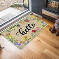 thumbnail image 6 of Floral Decor Door Mat Welcome Hello Flowers Doormat Non Slip Colorful Entrance Reusable Home for Spring Summer Decor Front Door Mats Indoor Outdoor Rug 17"x30", 6 of 6