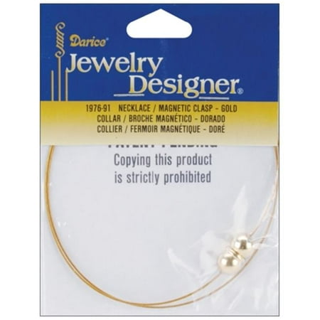 - Darice 1976-91 Magnetic Clasp Necklace 18 1/Pkg-Gold