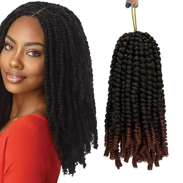 Spring Twist Hair for Braids 1 pack/lot 30strands Jamaican Bounce Crochet Hair Extensions 8 Inches Locs Ombre Colors Passion Spring Twist Crochet Hair for Women 6 Colors Spring Twist Hair for Braids 1 pack/lot 30strands Jamaican Bounce Crochet Hair Extensions 8 Inches Locs Ombre Colors Passion Spring Twist Crochet Hair for Women 6 Colors