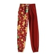thumbnail image 4 of TTUHYWXI Christmas Pajama Pants for Women Print Pj Bottoms Drawstring with Pockets (Red, XXL), 4 of 5