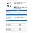 thumbnail image 2 of Fuel Injector O-Ring - Compatible with 1985 - 2017 Ford F-150 1986 1987 1988 1989 1990 1991 1992 1993 1994 1995 1996 1997 1998 1999 2000 2001 2002 2003 2004 2005 2006 2007 2008 2009 2010 2011, 2 of 2