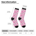 thumbnail image 5 of Yiaed Cute Watermelon Flamingo Print Great elasticity Crew Socks Sports socks for Men and Women, 5 of 5