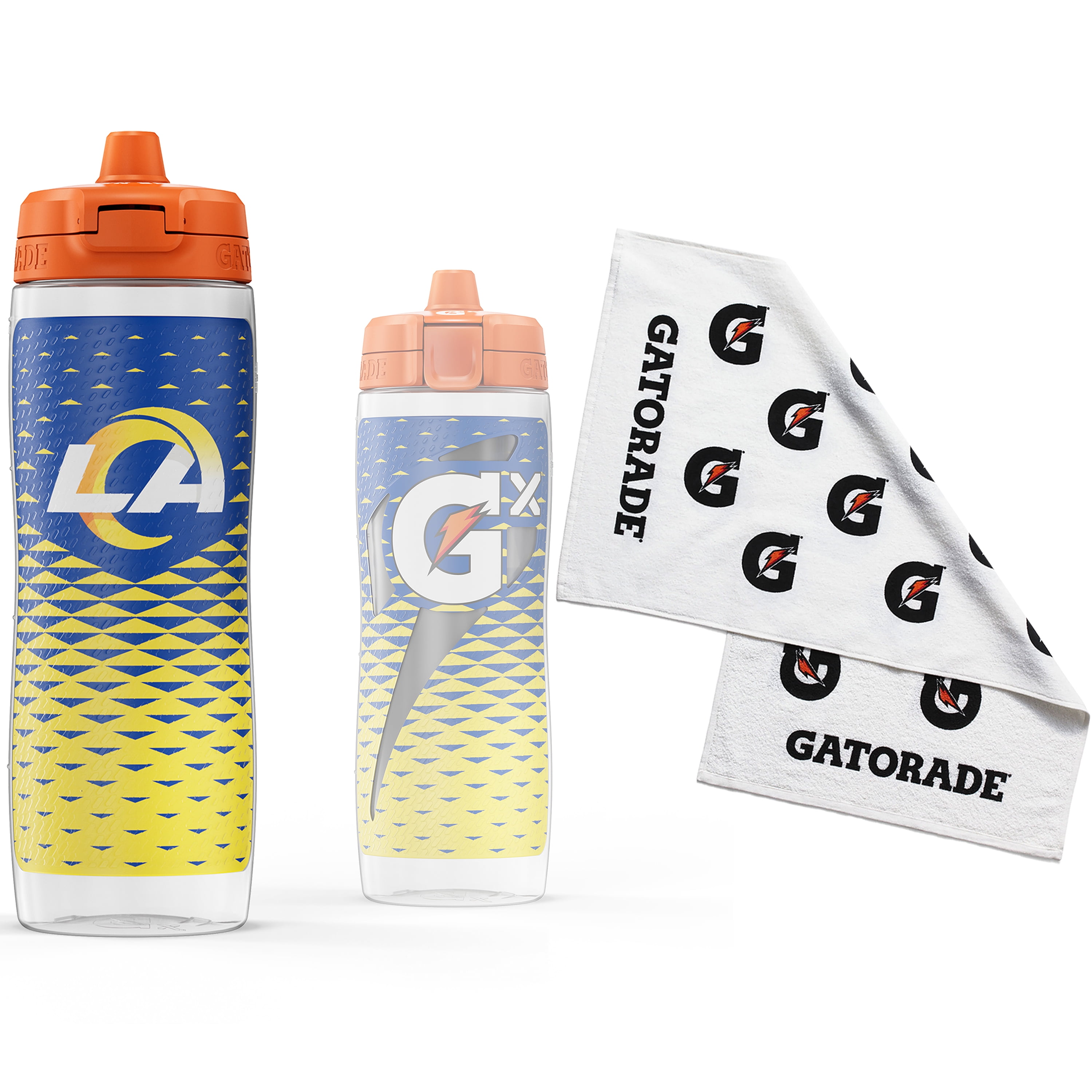 Gatorade Gx Miami Dolphins NFL 30 fl oz Water Bottle & Sports Towel Bundle