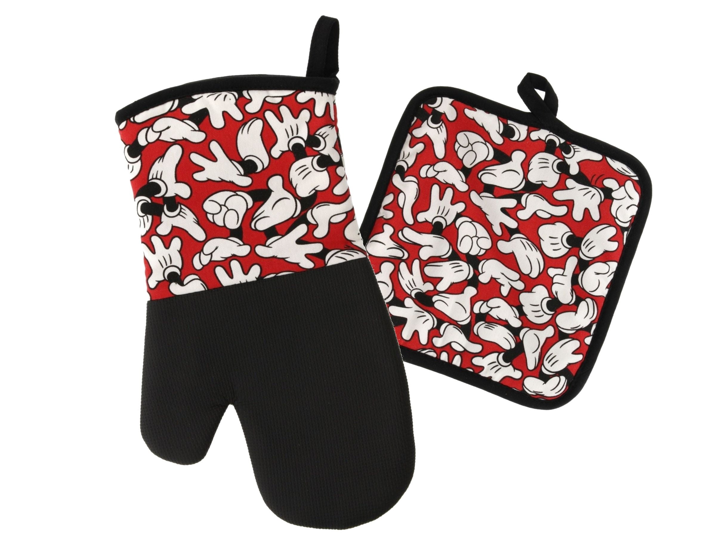 Disney Puppet Oven Mitt & Potholder w/Neoprene for Easy Gripping, Heat