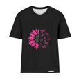 thumbnail image 3 of VKOYWKM Breast Cancer Awareness Tshirts Women Inspirational Short Sleeve Tops Pink Ribbon Graphic T Shirts Fight Cancer Shirts Casual Crew Neck Cancer Breast Cancer T-Shirts, 3 of 3