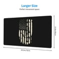 thumbnail image 4 of DouZhe Large Mouse Pad, Freedom American Flag Non-Slip Waterproof Rubber Keyboard Office Desk Pads Mousepad, 29.5 x 15.8 inches 3mm Thick, 4 of 7