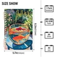 thumbnail image 2 of FORMRS 1-Subject Spiral Notebook 8" x 5" College Ruled 60 Refillable Sheet A5 Hard Cover, Art Goldfish Bowl, 2 of 7
