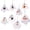 Multicolor, variant on 8Pcs Halloween Hanging Ghost Decorations, 3.54-inch Cute Spooky Felt Ornaments with String, Set of Variety Designs for Halloween Party Tree Indoor Decor, Kids Trick-or-Treat Favors