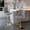 Grey-Gold, variant on Peispie Counter Height Bar Stools Set of 2, Adjustable Upholstered Bar Chairs with Footrest, Tufted Back Bar Stools for Kitchen Island Home Bar, Silver Metal Base, Grey