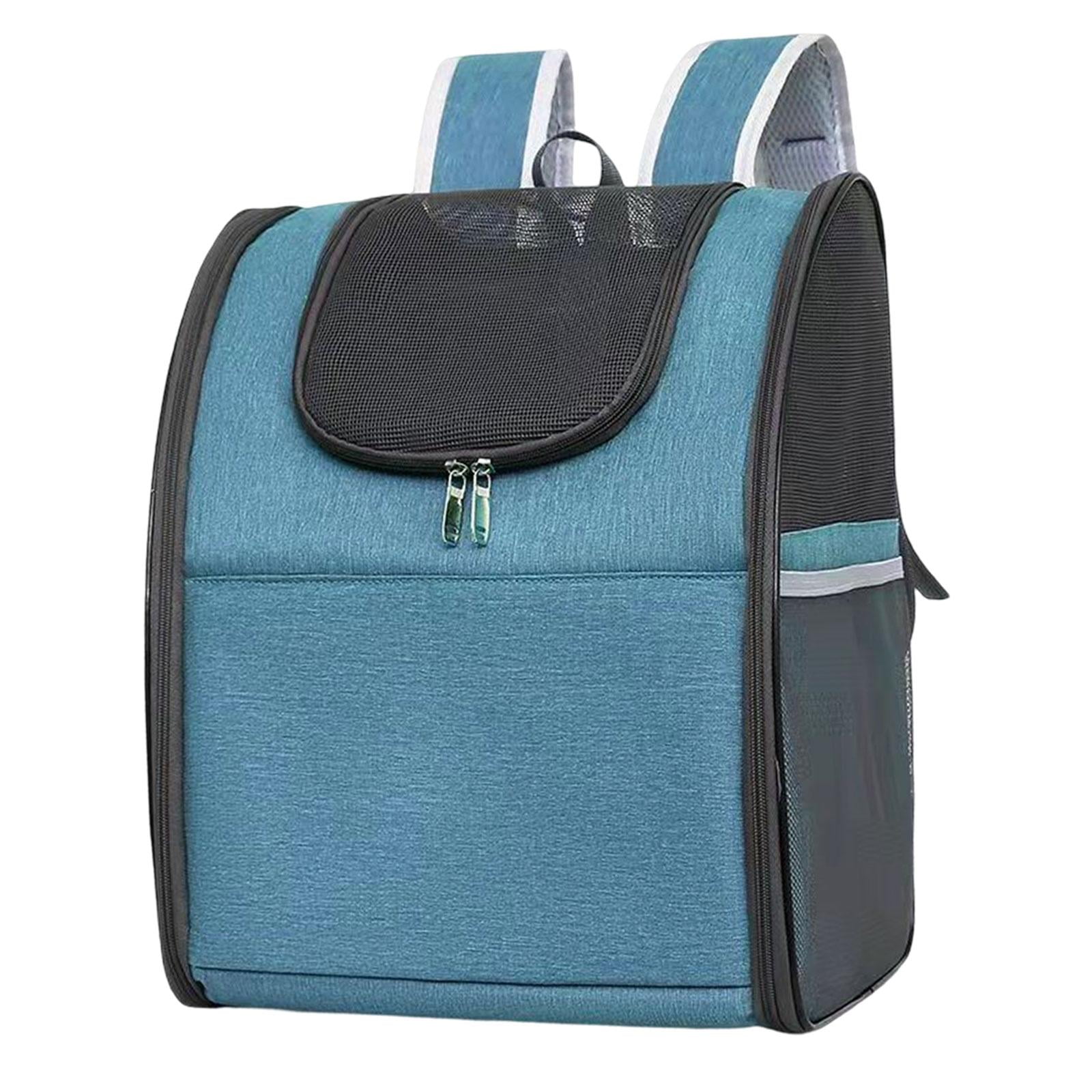 Fzaqwen Pet Carrier Backpack Travel Bag for Small Dogs Cats Carrier Backpacks for Animal Blue
