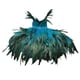 thumbnail image 5 of Capa gótica de plumas artificiales para hombrera, bufanda para disfraz de cosplay, plumas falsas Azul, 5 of 9