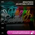 thumbnail image 4 of UPONRAY Happy Easter Neon Signs, 15.7"*8.6" Dimmable & USB-Powered LED Neon Light, Stylish Wall Decor for Easter Party, Home, Shop, Restaurant, Bar, 4 of 9