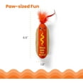 thumbnail image 5 of Catstages Crunchy Pickle Kicker Cat Toy – Plush Crinkle Toy with Catnip and Dental Mesh, 6.5", 5 of 10