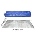 thumbnail image 3 of Yhmxh Ground Mat Camping Aluminum Sleeping Foam Mat Waterproof Picnic Mat 200 X 100 cm Insulating Thermal Waterproof Mat Foldable Double-sided Tents Pad Ultralight Floor Mat of Aluminum Foil, 3 of 6
