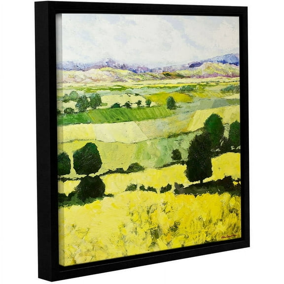 ArtWall Allan Friedlander "Napa Yellow 2" Gallery-wrapped Floater-framed Canvas
