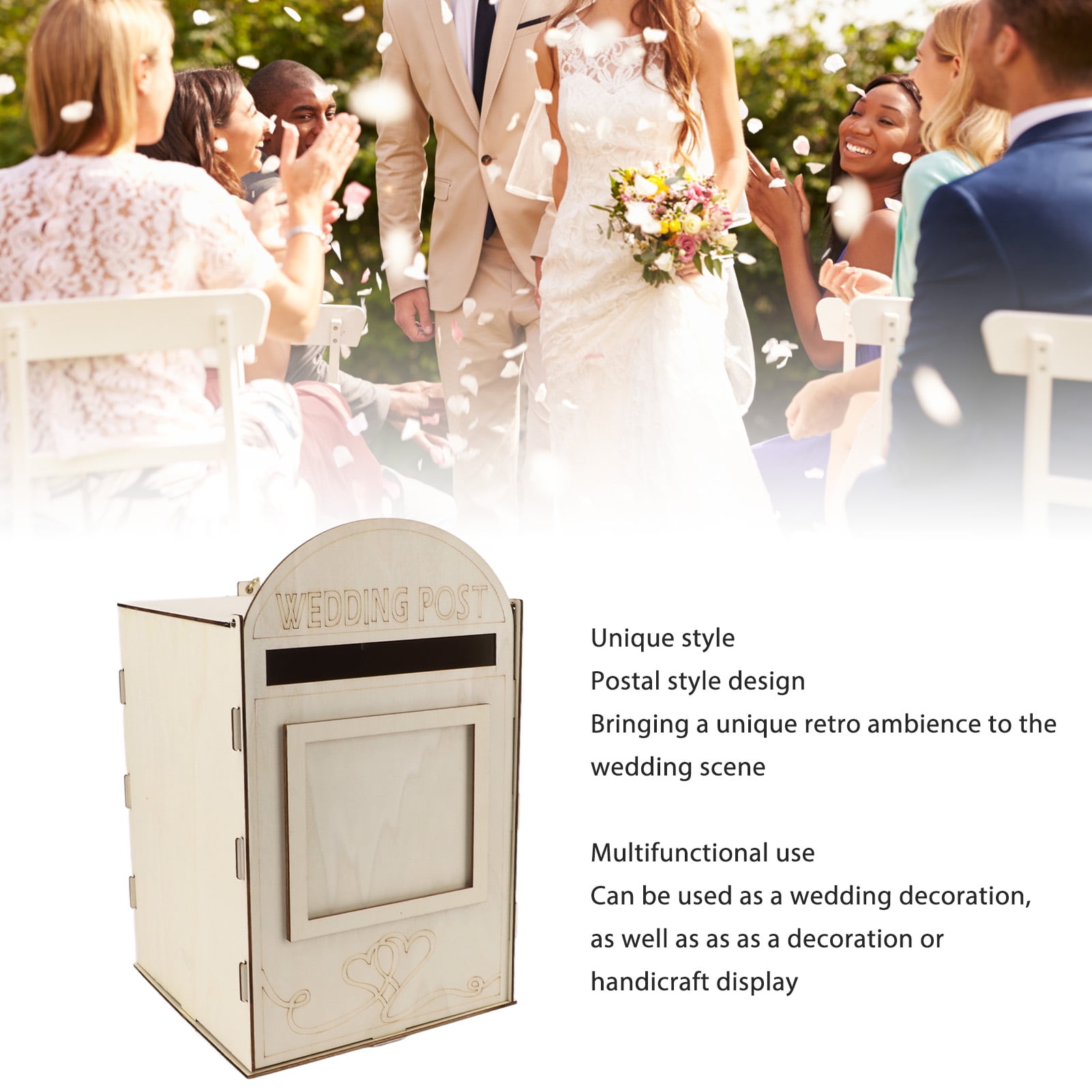 <p>Wooden Wedding Mailbox Post Box Wooden Wedding Card Box With Lock Wedding Wooden Post Box Diy Wooden Wedding Mailbox Post Box With Lock DIY Wooden Wedding Mailbox Post Box With