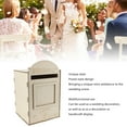 thumbnail image 4 of Wedding Wooden Post Box Gift Card Mailbox, Multi Functional, Handmade, Unique Style, Wood Material, for Weddings, Parties, Anniversaries, 4 of 8