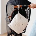 thumbnail image 5 of Kaigelin Pram Organiser Portable Mini Changing Bags Nappy Bags Diaper Stroller Bag Zipper Embroidery Mommy Bag White superbly, 5 of 7