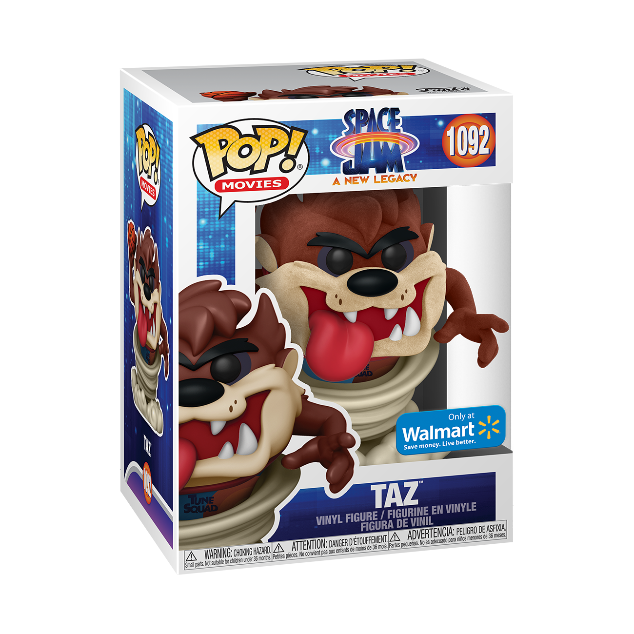 Funko POP! Movies: Space Jam: A New Legacy - Taz (Flocked) - Walmart Exclusive - image 2 of 2