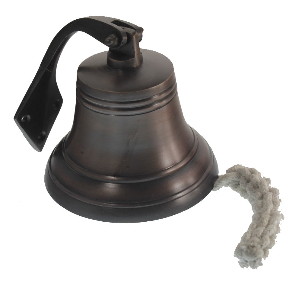5" ALUMINUM SHIP BELL Dark Bronze NAUTICAL DECOR