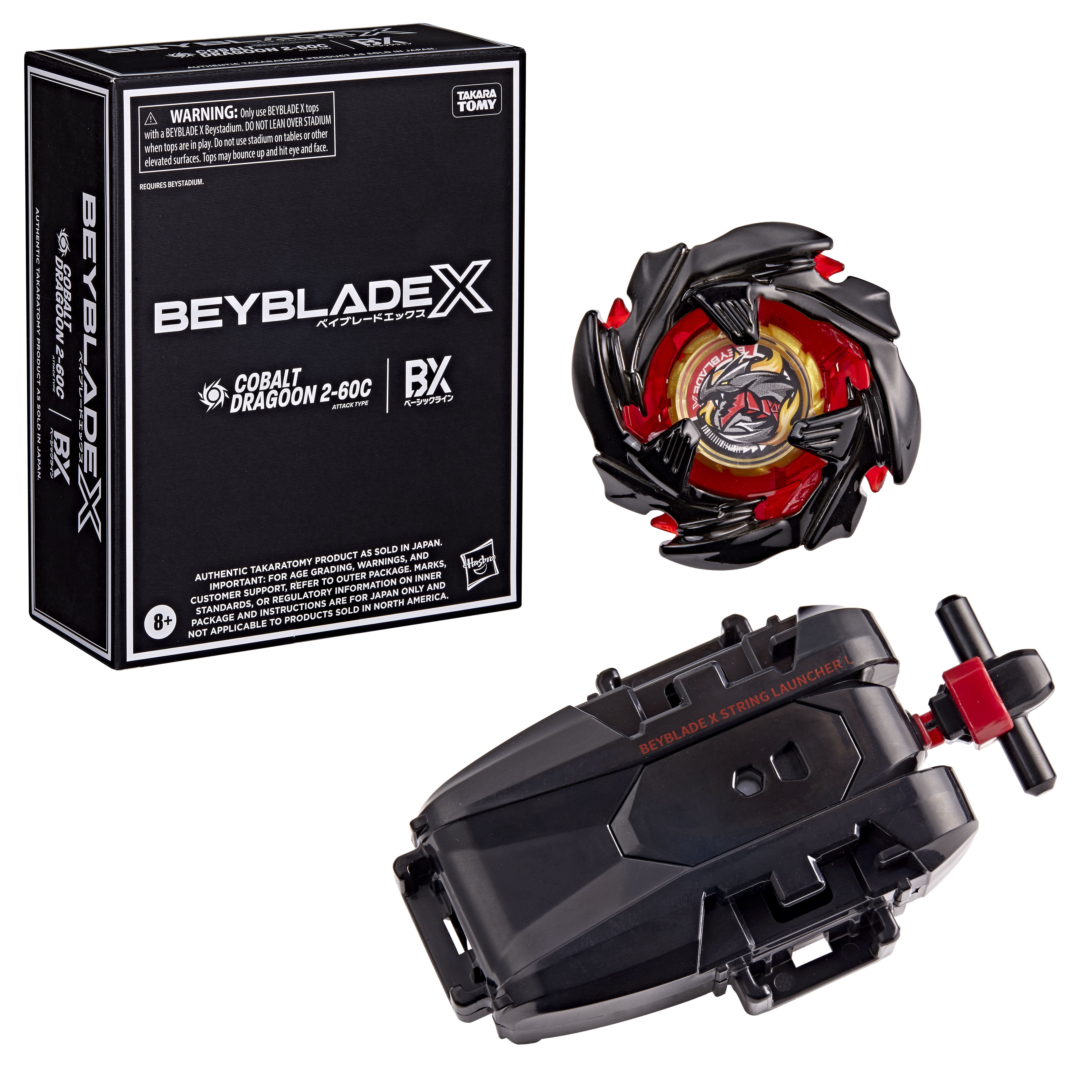 BUNGY L 100V メタルジグ 6個セット Beyblade X TT Import Left-Spin String Deluxe Launcher Set with Red