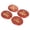 Redstone Red, variant on Reiki Energy Crystals Earth Air Fire Water Polished Stone Set, Four Elements Tri-Symbol Engraved Oval Crystals for Meditation, Chakra Balancing, & Spiritual Healing (1.8 x 1.4 Inches / 4.5 x 3.5 cm)