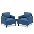 thumbnail image 3 of Weture Mid-Century Armchair, Blue (Set of 2), 3 of 8