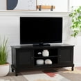 thumbnail image 4 of SAFAVIEH Hain.es 2 Drawer 1 Shelf Media Stand, Black (47.3 in. W x 15.8 in. D x 20 in. H), 4 of 11