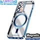 thumbnail image 2 of funda de borde recto galvanoplastia original para apple magsafe fundas de teléfono Samsung Galaxy S21 Fe S22 Plus S23 Ultra, lujo 4k protección cámara vidrio carcasa magnetismo inalámbrico, 2 of 4