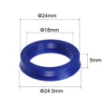thumbnail image 2 of Uxcell 18mm x 24mm x 5mm UN Radial Shaft Oil Seal PU Blue 2 Count, 2 of 5