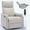 Beige, variant on HSUNNS Manual Recliner Chair with Heat Therapy and Massage Function, 360° Swivel Rocker Recliner Chair for Bedroom Home Theater, Grey