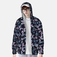 thumbnail image 6 of Rocae Love Butterflies Print Breathable Sun Protection Hoodie Quick-Dry Lightweight Long Sleeve Hoodie Unisex Running Sports Shirt XX-Large, 6 of 9