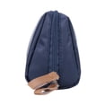 thumbnail image 4 of Bolso De Cosméticos Bolso de cosméticos de maquillaje simple de color sólido Neceser de gran apertura (Azul oscuro), 4 of 7