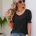 thumbnail image 3 of Birdeem Haut pour Femmes Printemps/été Mode Décontractée Ample à Col en V à Manches Courtes, 3 of 5
