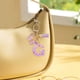 thumbnail image 3 of Carteras para las Mujeres Llavero de la Carta Inicial, Borla de las Señoras, Llavero de Coche Lindo Púrpura, Cartera, Mochila Mochila para las Mujeres, 3 of 4