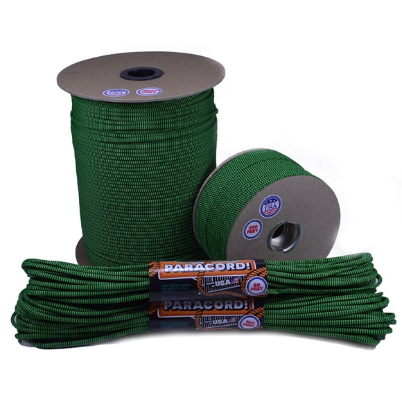 Bored Paracord - 1', 10', 25', 50', 100' Hanks & 250', 1000' Spools of Parachute 550 Cord Type III 7 Strand Paracord Well Over 300 Colors - Shock Wave - 25 Feet